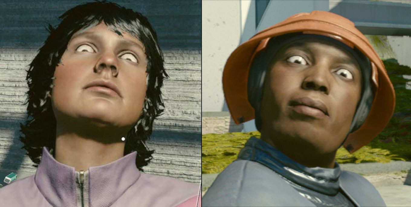 The bug eyed NPCs from Starfield